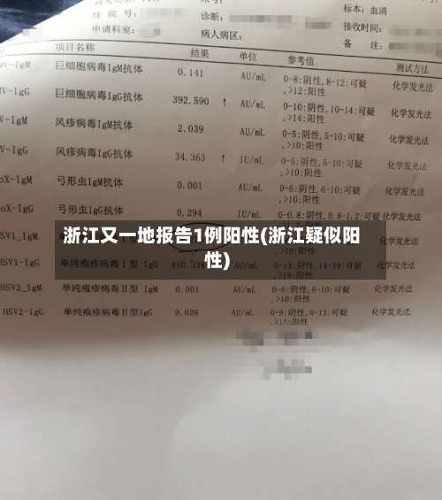 浙江又一地报告1例阳性(浙江疑似阳性)-第1张图片