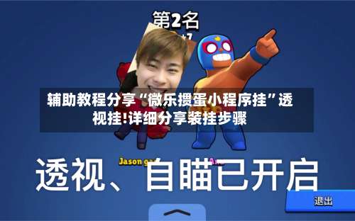 辅助教程分享“微乐掼蛋小程序挂”透视挂!详细分享装挂步骤-第2张图片