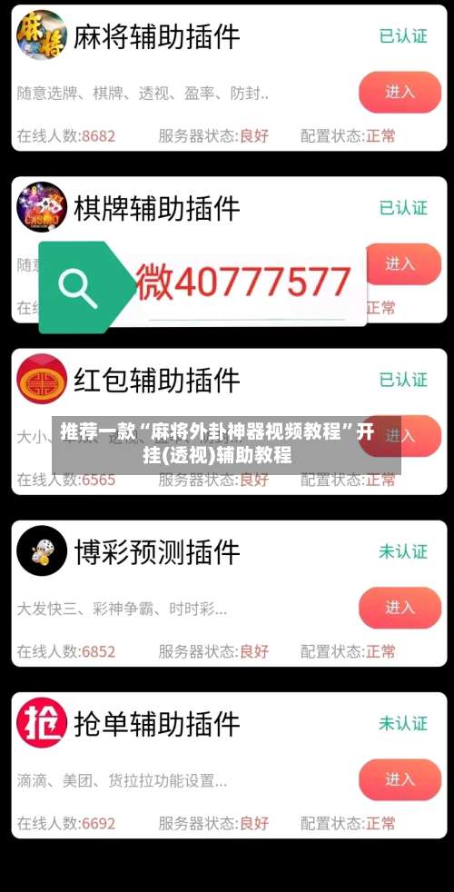 推荐一款“麻将外卦神器视频教程”开挂(透视)辅助教程-第1张图片