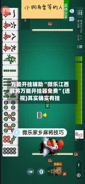 万能开挂辅助“微乐江西麻将万能开挂器免费	”(透视)其实确实有挂-第2张图片