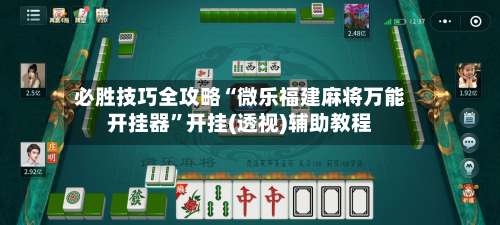 必胜技巧全攻略“微乐福建麻将万能开挂器	”开挂(透视)辅助教程-第3张图片