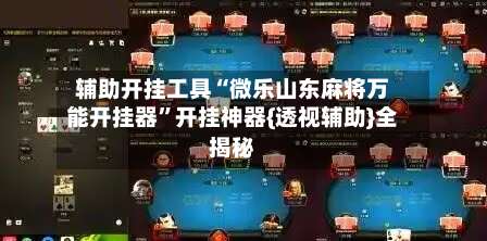 辅助开挂工具“微乐山东麻将万能开挂器”开挂神器{透视辅助}全揭秘-第1张图片
