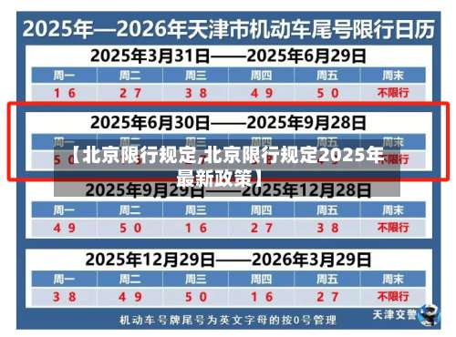 【北京限行规定,北京限行规定2025年最新政策】-第3张图片
