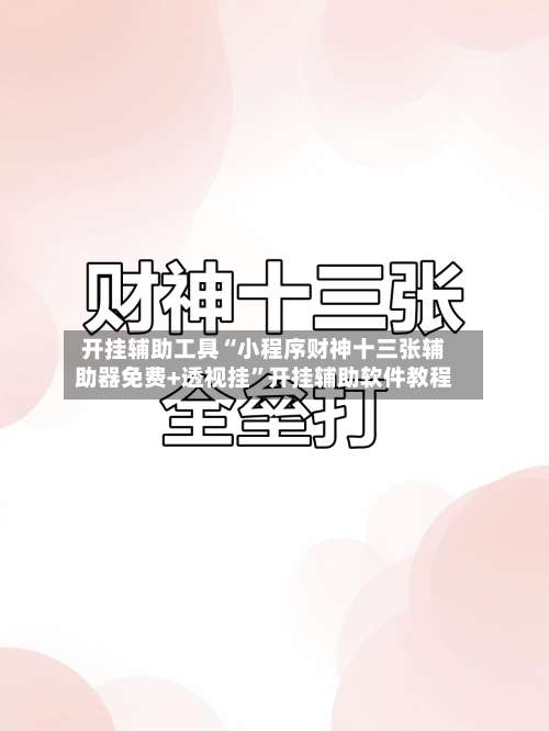 开挂辅助工具“小程序财神十三张辅助器免费+透视挂	”开挂辅助软件教程-第1张图片