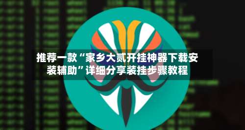 推荐一款“家乡大贰开挂神器下载安装辅助	”详细分享装挂步骤教程-第2张图片