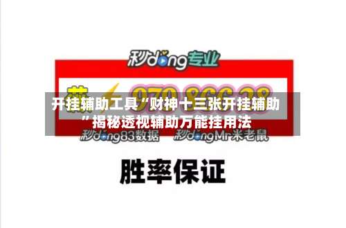 开挂辅助工具“财神十三张开挂辅助”揭秘透视辅助万能挂用法-第2张图片