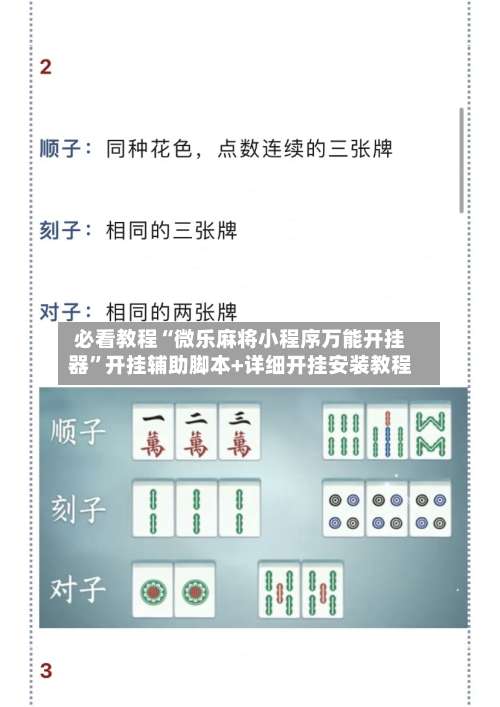 必看教程“微乐麻将小程序万能开挂器	”开挂辅助脚本+详细开挂安装教程-第1张图片