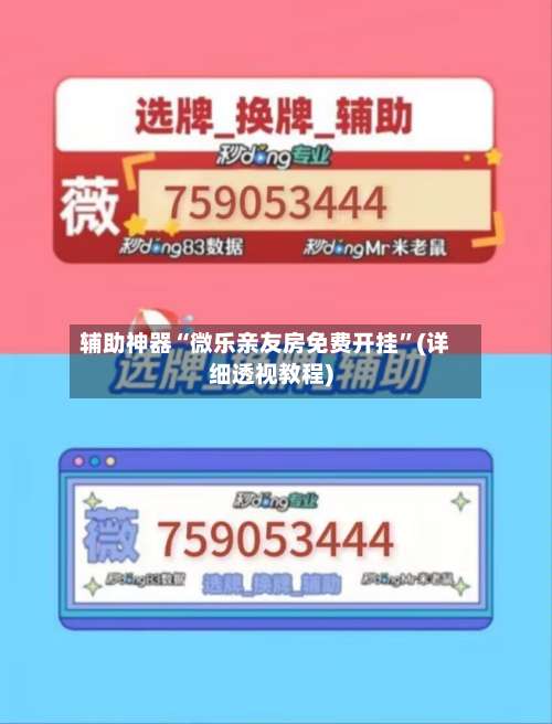 辅助神器“微乐亲友房免费开挂”(详细透视教程)-第3张图片
