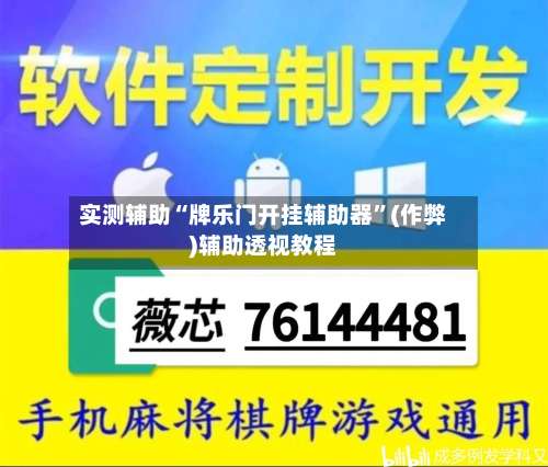 实测辅助“牌乐门开挂辅助器”(作弊)辅助透视教程-第1张图片
