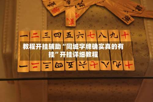 教程开挂辅助“同城字牌确实真的有挂	”开挂详细教程-第1张图片