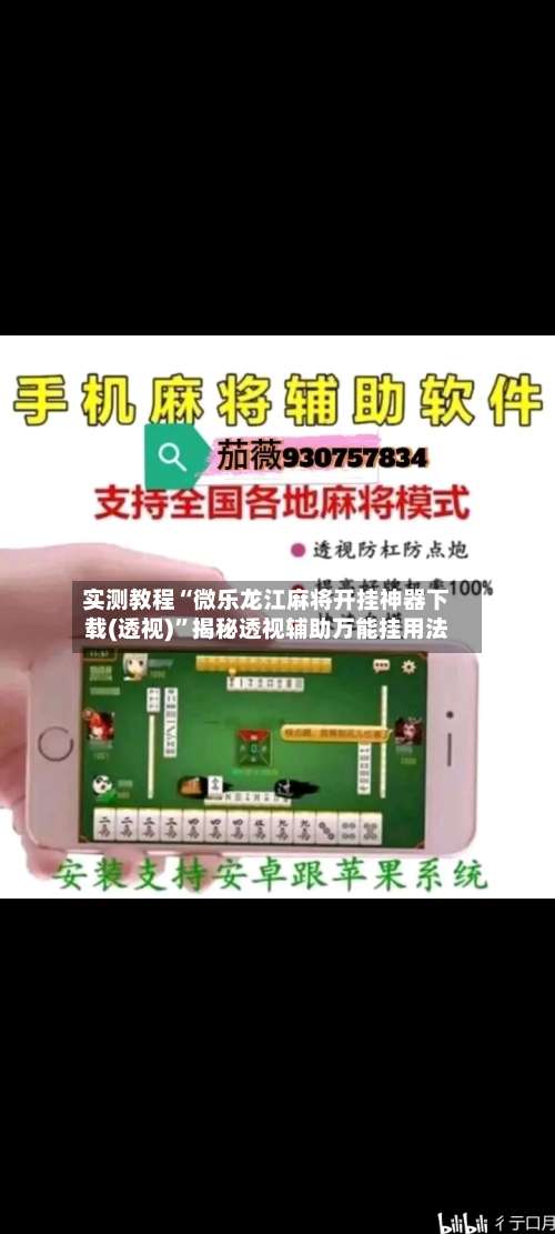 实测教程“微乐龙江麻将开挂神器下载(透视)”揭秘透视辅助万能挂用法-第1张图片