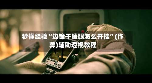 秒懂经验“边锋干瞪眼怎么开挂”(作弊)辅助透视教程-第1张图片