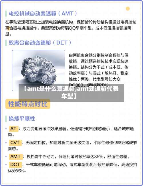 【amt是什么变速箱,amt变速箱代表车型】-第2张图片