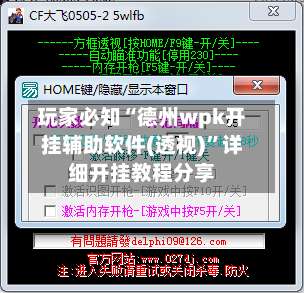 玩家必知“德州wpk开挂辅助软件(透视)”详细开挂教程分享-第1张图片