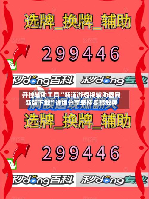 开挂辅助工具“新道游透视辅助器最新版下载	”详细分享装挂步骤教程-第1张图片