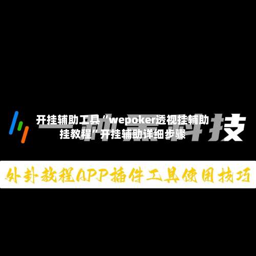 开挂辅助工具“wepoker透视挂辅助挂教程”开挂辅助详细步骤-第1张图片