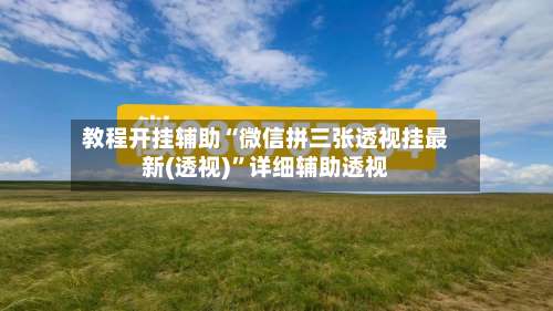 教程开挂辅助“微信拼三张透视挂最新(透视)”详细辅助透视-第1张图片