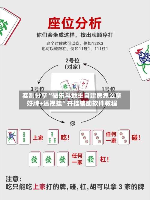 实测分享“微乐斗地主自建房怎么拿好牌+透视挂”开挂辅助软件教程-第1张图片