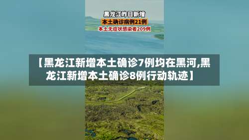 【黑龙江新增本土确诊7例均在黑河,黑龙江新增本土确诊8例行动轨迹】-第2张图片