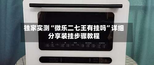 独家实测“微乐二七王有挂吗”详细分享装挂步骤教程-第1张图片
