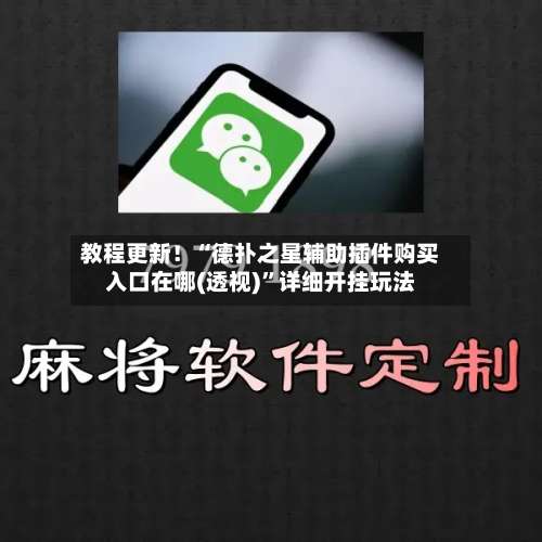 教程更新！“德扑之星辅助插件购买入口在哪(透视)	”详细开挂玩法-第1张图片