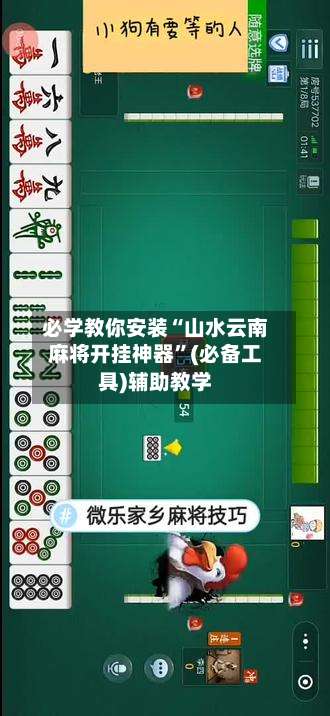 必学教你安装“山水云南麻将开挂神器”(必备工具)辅助教学-第1张图片