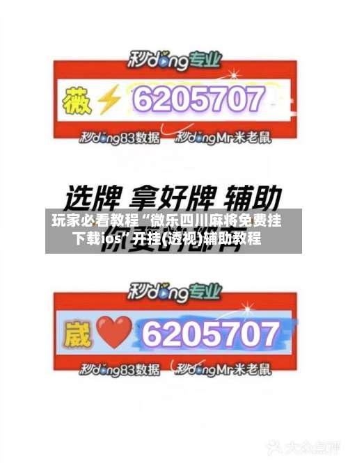 玩家必看教程“微乐四川麻将免费挂下载ios”开挂(透视)辅助教程-第1张图片