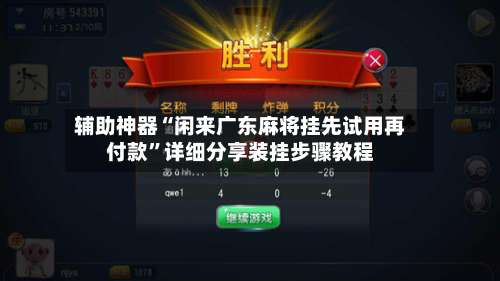 辅助神器“闲来广东麻将挂先试用再付款	”详细分享装挂步骤教程-第2张图片
