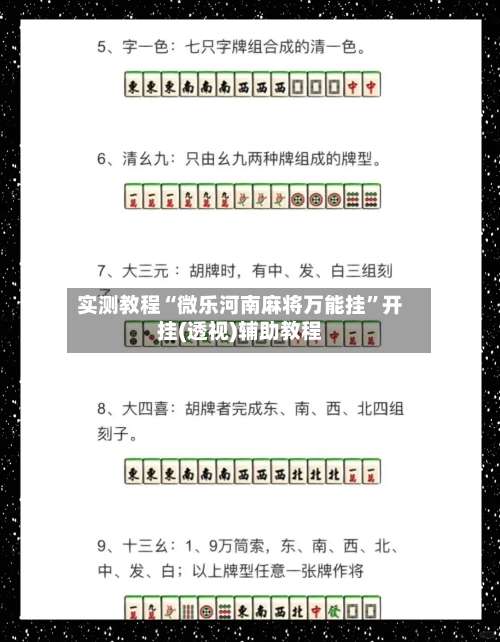 实测教程“微乐河南麻将万能挂”开挂(透视)辅助教程-第2张图片