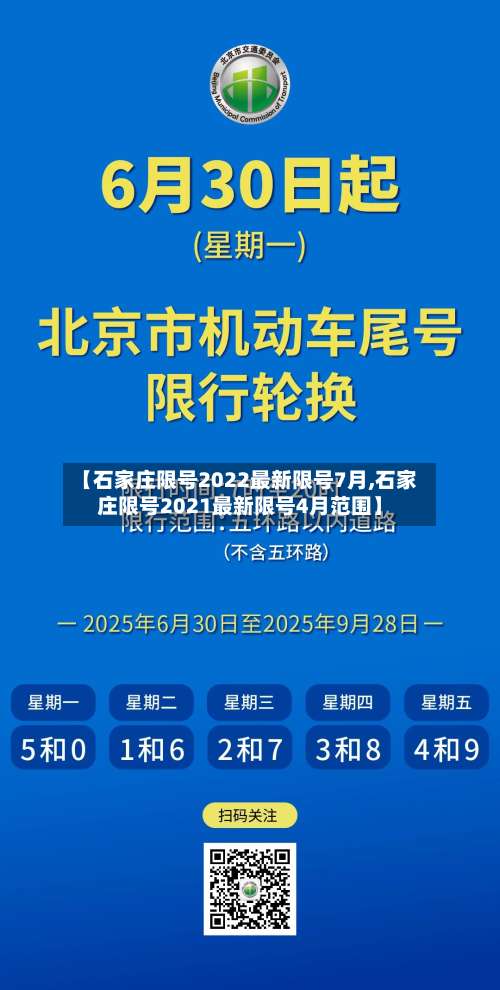【石家庄限号2022最新限号7月,石家庄限号2021最新限号4月范围】-第1张图片