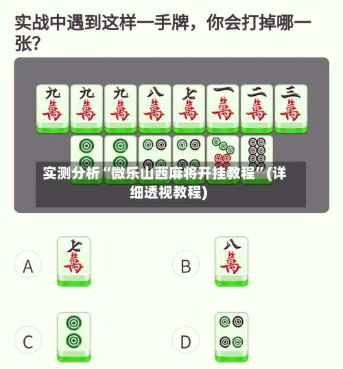 实测分析“微乐山西麻将开挂教程	”(详细透视教程)-第2张图片