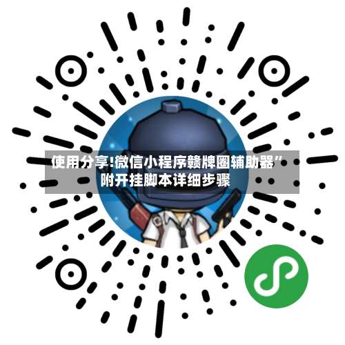 使用分享!微信小程序赣牌圈辅助器	”附开挂脚本详细步骤-第3张图片