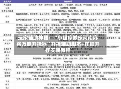 玩家辅助神器：“小程序微乐河南麻将万能开挂器”开挂辅助脚本+详细开挂安装教程-第3张图片