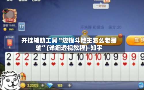 开挂辅助工具“边锋斗地主怎么老是输	”(详细透视教程)-知乎-第2张图片