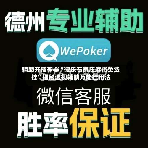 辅助开挂神器“微乐石家庄麻将免费挂	”揭秘透视辅助万能挂用法-第2张图片