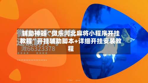 辅助神器“微乐河北麻将小程序开挂教程”开挂辅助脚本+详细开挂安装教程-第3张图片