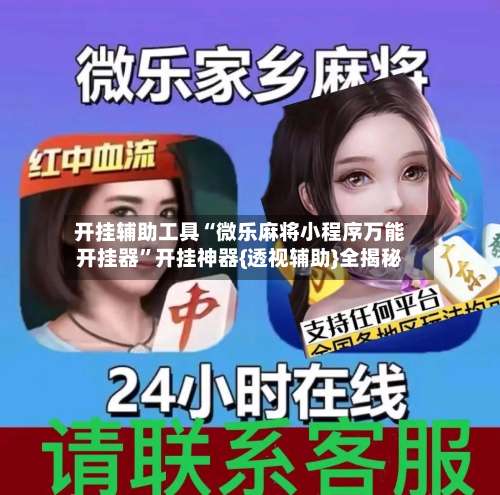 开挂辅助工具“微乐麻将小程序万能开挂器	”开挂神器{透视辅助}全揭秘-第2张图片