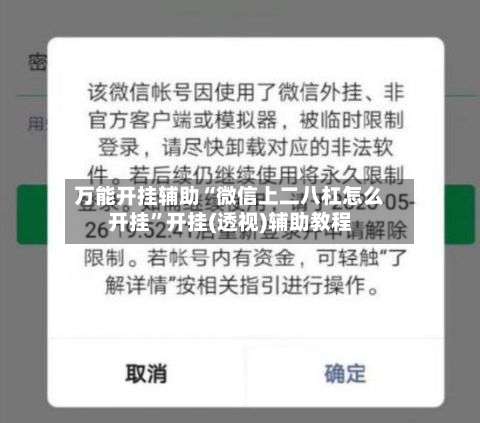 万能开挂辅助“微信上二八杠怎么开挂”开挂(透视)辅助教程-第3张图片