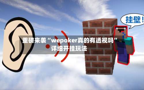 重磅来袭“wepoker真的有透视吗”详细开挂玩法-第1张图片
