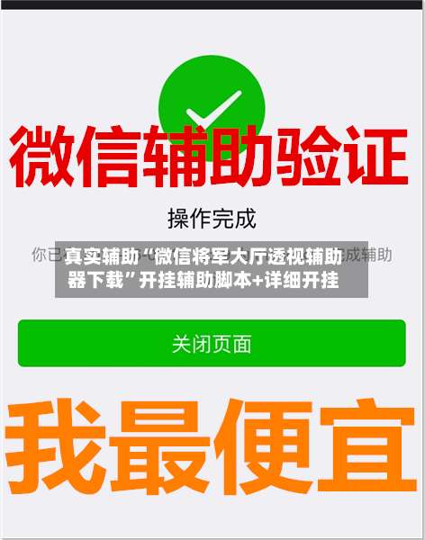 真实辅助“微信将军大厅透视辅助器下载	”开挂辅助脚本+详细开挂-第1张图片