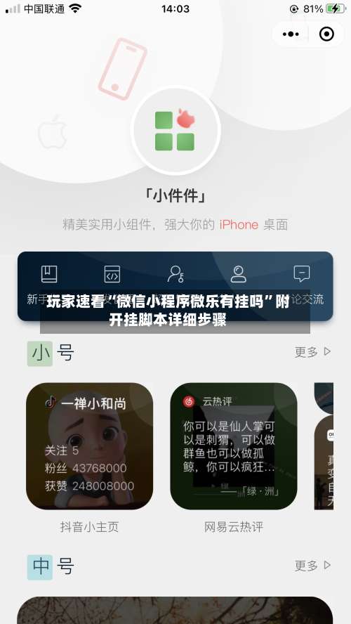 玩家速看“微信小程序微乐有挂吗”附开挂脚本详细步骤-第1张图片