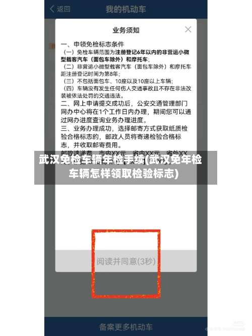 武汉免检车辆年检手续(武汉免年检车辆怎样领取检验标志)-第1张图片