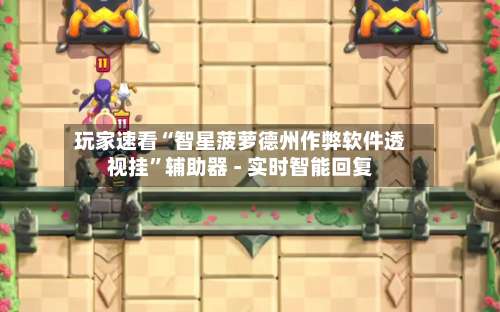 玩家速看“智星菠萝德州作弊软件透视挂”辅助器 - 实时智能回复-第2张图片