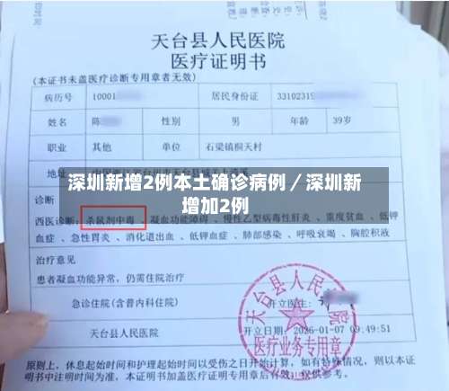 深圳新增2例本土确诊病例／深圳新增加2例-第1张图片