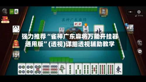 强力推荐“雀神广东麻将万能开挂器通用版”(透视)详细透视辅助教学-第2张图片