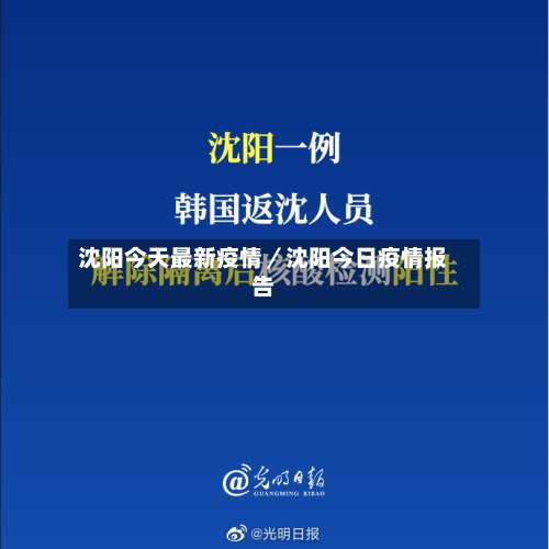 沈阳今天最新疫情／沈阳今日疫情报告-第2张图片
