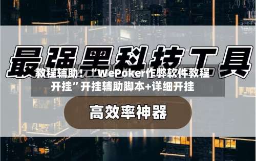 教程辅助！“WePoker作弊软件教程开挂”开挂辅助脚本+详细开挂-第2张图片