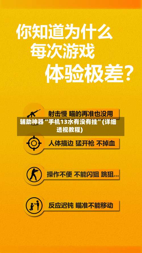 辅助神器“手机13水有没有挂	”(详细透视教程)-第3张图片