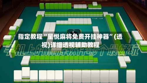 指定教程“星悦麻将免费开挂神器”(透视)详细透视辅助教程-第2张图片