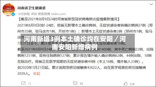 河南新增3例本土确诊均在安阳／河南安阳新增病例-第3张图片